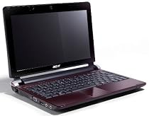 Acer Aspire One D250 25,7 cm (10,1 Zoll) Netbook (Intel Atom N270 1.6GHz, 1GB RAM, 250GB HDD, Intel GMA 950, Win 7 Starter) rot