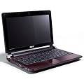 Acer Aspire One D250 25,7 cm (10,1 Zoll) Netbook (Intel Atom N270 1.6GHz, 1GB RAM, 250GB HDD, Intel GMA 950, Win 7 Starter) rot
