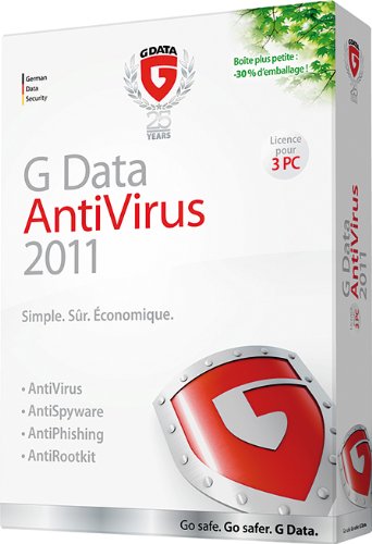 G Data Antivirus 2011 (3 postes, 1an)