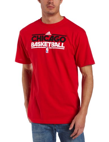NBA Chicago Bulls Practice Short Sleeve Tee (Red, X-Large)