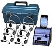 Listening Center - Hamilton Digital Audio Hub with 6 HA2 Headphones and Plastic Carry Case (DSIP-HA2) Works with Ipod