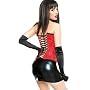 Sexy Black Rubber Look Mini Skirt!