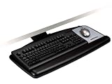 3M Easy Adjust Keyboard Tray with Standard Platform,  17 3/4 Inch Track, Antimicrobial Gel Wrist Rest