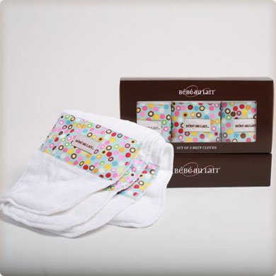 Bebe au Lait Hot Dots Burp Cloth 3 Pack