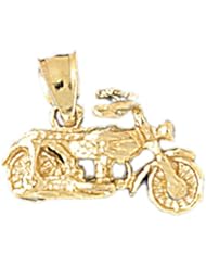 Dazzlers Solid 14k Gold 3D MotorbikeCharm Pendant Available in three colors from jewelsberry (weights: 2.4 grams only)