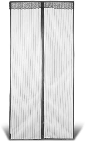 Pontique Magnetic Screen Door 40 x 83 Inches - Effortless Installation &amp; Instant Insect Protection