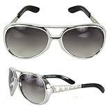 Adult Silver Elvis Presley Costume Sunglasses