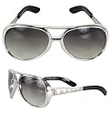Adult Silver Elvis Presley Costume Sunglasses