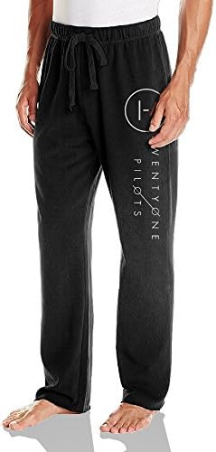 PANTTY Men's 21 Pilots Drawstring Sweatpants Running Pants Black