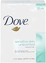 Dove Beauty Bar, Sensitive Skin - Eight 4.25oz Bars (Pack of 2)
