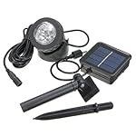 Solar Powered Amphibious Waterproof Under Water LED Spotlight Spot Light Lamp Projector Projection lamp Yard Garden Farm Pool Pond Outdoor