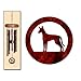 Ibizan Hound Wind Chimes X-SMALL Copper Vein