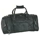 PATCH LEATHER HOLDALL CABIN GYM BAG