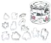 R & M Holiday Classics 12 Piece Cookie Cutter Tub Set