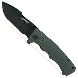 Mtech Handcrafted Textured Stainless Steel Knife with Clip
