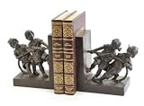 Children Tug of War Polystone Bookends Desk Office