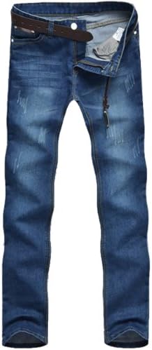 Wantdo Men's Casual Fashion Jeans QT1019-13100(Dark Blue US L Regular/Aisa36)