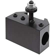 Dorian Tool QITPN-4-CNC Heavy Duty Chromium Molybdenum Alloy Steel Quick Change Boring Bar Toolholder with CNC Locking System for QITP40N Quadra Indexing Quick Change Tool Post, 1-1/4" Tool Capacity, 4-1/2" Width, 2-31/64" Height