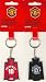 OFFICIAL MANCHESTER UNITED F.C. PERFECT 10 RUBBER KEYRING Image