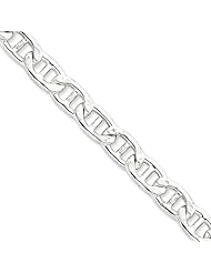 9.75mm, Sterling Silver, Hollow Anchor Chain, 20 inch