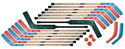 Sportime 803292 Shield Floor Hockey Wooden Sticks - Indoor