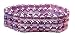 3 Rows of Fresh Water Lavender Colored Pearls with Sterling Silver