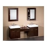 Ronbow WM1103 70 Knee Drawer Wall Mount Bathroom Vanity