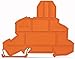 Wago 2002-1092 TOPJOBS end/Intermediate Plate; for 2002-2611 Fuse Terminal Blocks; 2.0 mm Wide; Gray Pack of 25- Pack of 2