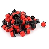 uxcell 　ノズル　プラスチック　調節可能　50個入り 8-穴