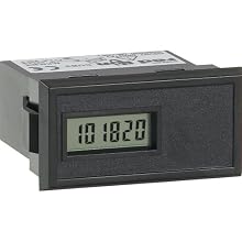 Red Lion CUB3T3 General Purpose Miniature Electronic Timer Digital Panel Meter with Remote Reset, 6 Digit LCD Display