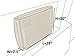 Covermates Monitor Cover Light Weight Material, Weather Resistant, TV Covers, 28W x 2.5D x 20H, Cream
