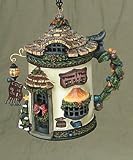 7 Lighted Santa Carls Village Pub Christmas Ornament