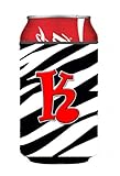 UPC 705332000079 product image for Letter K Initial Monogram - Zebra Red Can or Bottle Beverage Insulator Hugger | upcitemdb.com