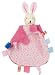 Grand doudou à étiquettes lapin rose Käthe Kruse