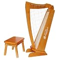 Schoenhut 15-String Harp - Cherry