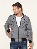 GUESS Mock Neck Zip Front Jacket