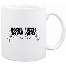 Jigsaw Puzzle in my veins Hobbies Tasse (Blanc, C�ramique, 325 ml)