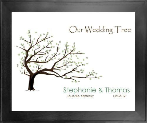 Thumbprint Guest Book Wedding Tree # 4 24x30 for 125-150 guests