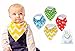 Simply Koala Trendy Baby Bandana Bibs Gift Set, Ultra Absorbent Organic Cotton with Cozy Fleece Backing for Boy or Girl, 4 Piece