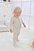 DorDor & GorGor Organic Baby Footed Pajamas Pants, Dye Free, 100% Cotton, 6-9 Months, Beige