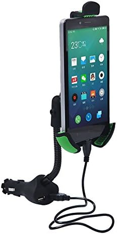 SHINEDA Car Phone Charger Mount, Car Smartphone Holder with 2x Dual USB 2.1A Charger With Over Charge and Over Current Protection SD-384K (Holder K)