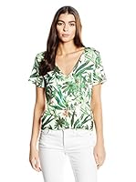 AnnaRita N Camiseta Manga Corta (Blanco / Verde)