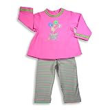 Picture Me - Toddler Girls Long Sleeve Pant Set, Fuschia, Multi