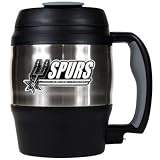 NBA San Antonio Spurs 52-Ounce Stainless Steel Macho Travel Mug with Bottle Opener