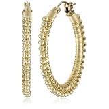 Viv&Ingrid Wrap Gold Filled 1.25 Gold Bead Hoop