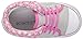 Robeez Girls' Floral Flora Sneaker, Grey, 12-18 Months M US Infant