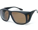 Cocoons Live Eyewear Sunglasses Aviator (Extra Large) Black Frame with Polarized Amber Lenses... by 