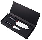 Kyocera Revolution Series 2-Piece Paring and Santoku Knife Set, White