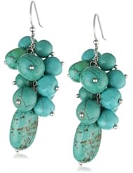 Sterling Silver and Turquoise Drop Earrings