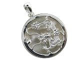 White Mother of Pearl Dragon's Fury Pendant with Solid Bezel, 925 Sterling Silver